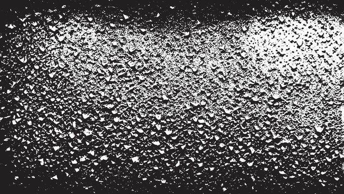 Black Distressed Grunge Texture on White Background with Subtle Noise Overlay for Monochrome Backgrounds.