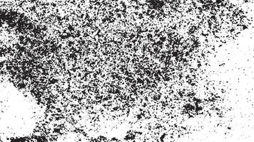 Monochrome Black and White Distressed Grunge Texture with Noise Overlay on White Background. vector