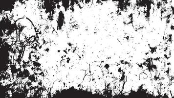 Scratched and Distressed Black Monochrome Texture on White Background for Creative Overlays vector