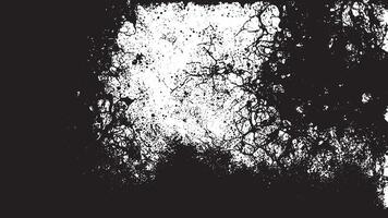 Faded Black Grunge Texture on White Canvas for Monochrome Backgrounds and Overlay Designs vector