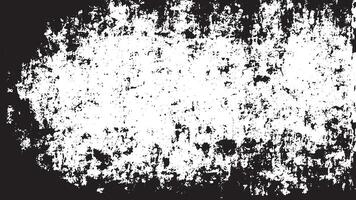 Detailed Black Grunge and Distressed Noise Texture on White Background for Monochrome Overlays. vector