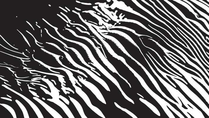 Grungy Black Distressed Pattern on a Pure White Background for HD Textures