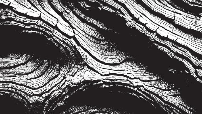 Black on White Monochrome Textured Overlay for 4K Background Designs