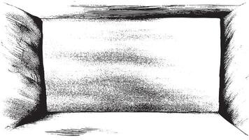 Distressed Black Grunge Texture with Monochrome Overlay on White Background vector