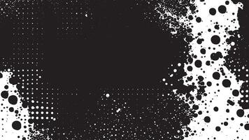 Black Distressed Gritty Grunge Texture for Monochrome Background and Overlays vector
