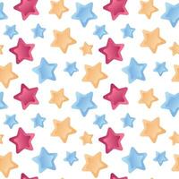 Create colorful star patterns for dynamic designs with various colors for lively backgrounds vector