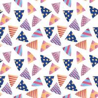 Vibrant abstract triangular pattern with intricate designs, perfect for modern decor vector