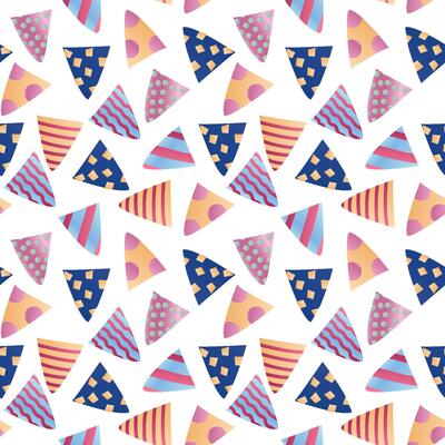 Vibrant abstract triangular pattern with intricate designs, perfect for modern decor
