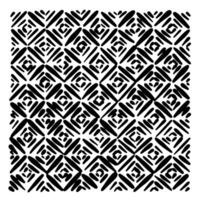 Geometric abstract black and white patterned design vector