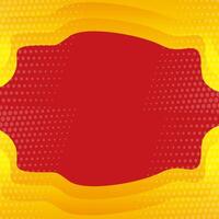 Gold and red gradient wave background vector