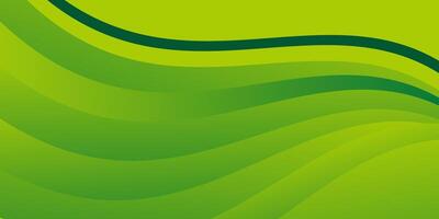 Light green gradient wave modern background vector