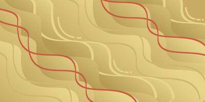 Gradient wavy background with abstract lines vector