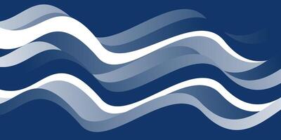 Blue gradient abstract modern wave background vector