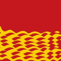 Red and yellow wavy pattern background vector