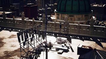 A breathtaking scene of architectural marvel unfolds as a colossal building video