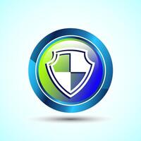 Shield Icon Button Design Illustration5 vector