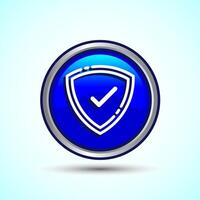 Shield Icon Button Design Illustration. Security Icon5 vector