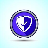 Shield Icon Button Design Illustration. Security, Protection Icon5 vector