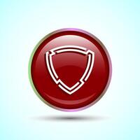 Shield Icon Button Design Illustration4 vector