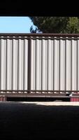 automatic rc gates to the garage open and the car enters a private parking space video