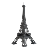 Elegant Model of Eiffel Tower on Clear Background A Meticulous Representation in Fine Detail png