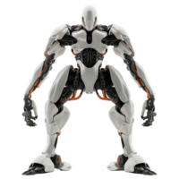 Futuristic Robot with Articulated Limbs on Transparent Background - A Striking Image of Advanced Machinery and Modern Design png
