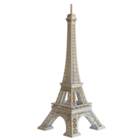 Intricate Eiffel Tower Model Stunning Architectural Miniature on Clear Canvas png