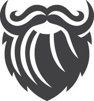 a beard with a mustache and mustache icon vector