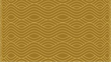 Seamless gold wave pattern on a brown background. Perfect for wallpaper, textile, and graphic design. vector