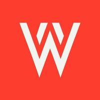 W red background Logo for your Business vector