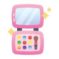 Makeup palette icon designed in flat style vector