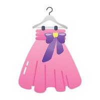 Mini frock icon in flat style vector