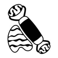 An icon of jade roller in glyph style vector
