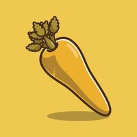 Fresh Parsnip from a Farm. Vegetables Illustration Theme. vector
