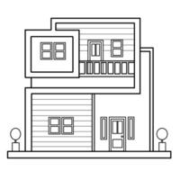 a house with a balcony and a balcony on the second floor vector
