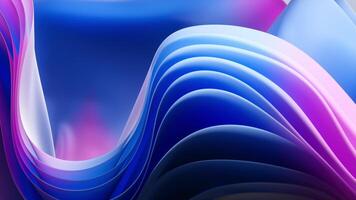 Smooth Flowing Gradient Cloth Shapes Clean Motion Design Backdrop video