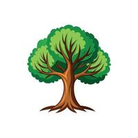 green color tree unique and beautiful design vector