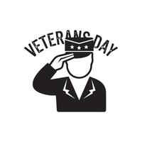 veterans day template art design vector