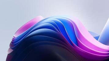 Smooth Floating Gradient Cloth Shapes Clean Motion Design Backdrop video