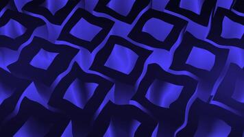 Blue abstract background with a repeating pattern of rotating morphing square shapes. Trippy hypnotic effect. Full HD and looping animation. video
