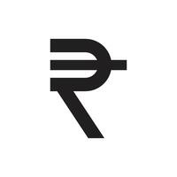 Rupee icon symbol design template isolated illustration vector