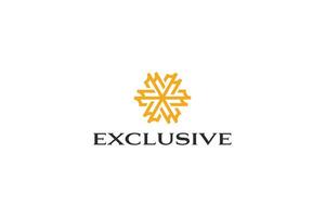 Exclusive Logo Monogram Abstract Geometric Shape Business Royal Premium Company Label vector