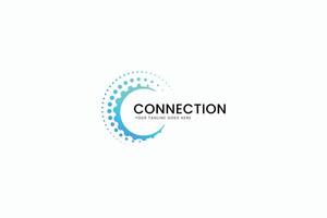 Connection Logo Communication Modern Business Global Technology Network Internet World Innovation vector