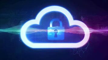 Cloud computing network safe encrypted storage personal data protection verified technology encryption security protocol wireless file transfer drive service cyberspace global database video