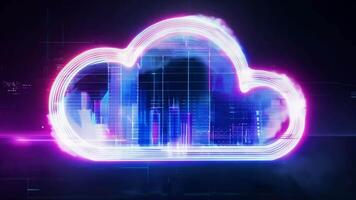 Cloud computing network safe encrypted storage personal data protection verified technology encryption security protocol wireless file transfer drive service cyberspace global database video