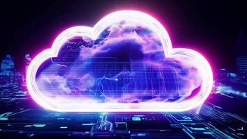 Cloud computing network safe encrypted storage personal data protection verified technology encryption security protocol wireless file transfer drive service cyberspace global database video