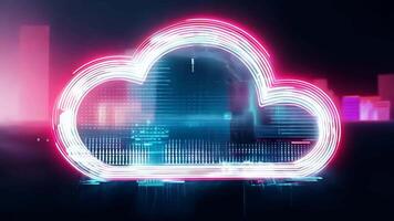 Cloud computing network safe encrypted storage personal data protection verified technology encryption security protocol wireless file transfer drive service cyberspace global database video