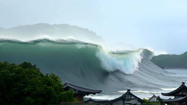 Real footage of a tsunami Real footage of a tsunami