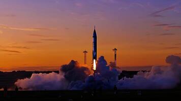 Rocket launch spaceship mission spacecraft take off engine fuel satellite orbit carrying astronauts moon exploration mars cargo safe ignition aerospace engineering progress advancement video