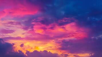Vivid colorful sky timelapse sunset dawn heaven fluffy clouds beautiful summer spring weather sunny day happiness joy background cumulus cloud meditation meteorology realistic soft shapes video